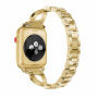 Brățară metalică învelită în pietricele, pentru Apple Watch Ultra 49mm / 46mm / 45mm / 44mm / 42mm - auriu