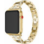 Brățară metalică învelită în pietricele, pentru Apple Watch Ultra 49mm / 46mm / 45mm / 44mm / 42mm - auriu