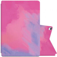 Husă cu model în culori acuarele pentru iPad Air 4 (2020) / Air 5 (2022) / Pro 11" (2018) - roz ?i mov