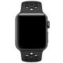 Curea silicon, pentru Apple Watch 42mm / 41mm / 40mm / 38mm - negru-gri