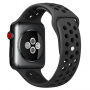Curea silicon, pentru Apple Watch 42mm / 41mm / 40mm / 38mm - negru-gri