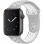 Curea silicon, pentru Apple Watch 42mm / 41mm / 40mm / 38mm - gri-alb