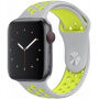 Curea silicon, pentru Apple Watch 42mm / 41mm / 40mm / 38mm - gri-galben