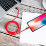 Cablu BASEUS lightning / USB-C, pentru iPhone - 2m - roșu