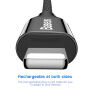 Cablu BASEUS lightning / USB-C, pentru iPhone - 2m - negru