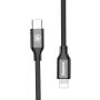 Cablu BASEUS lightning / USB-C, pentru iPhone - 2m - negru