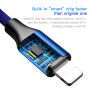 Cablu BASEUS lightning / USB-C, pentru iPhone - 2m - albastru