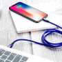 Cablu BASEUS lightning / USB-C, pentru iPhone - 2m - albastru