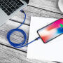 Cablu BASEUS lightning / USB-C, pentru iPhone - 2m - albastru
