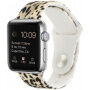 Curea din silicon cu model ghepard pentru Apple Watch Ultra 49mm / 46mm / 45mm / 44mm / 42mm - bej