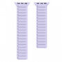 Curea din silicon cu fixare magnetică pentru Apple Watch 42mm / 41mm / 40mm / 38mm - violet deschis
