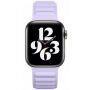 Curea din silicon cu fixare magnetică pentru Apple Watch 42mm / 41mm / 40mm / 38mm - violet deschis