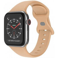 Curea din silicon cu cataramă fluture pentru Apple Watch 42mm / 41mm / 40mm / 38mm - nisipos