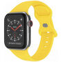 Curea din silicon cu cataramă fluture pentru Apple Watch 42mm / 41mm / 40mm / 38mm - galben