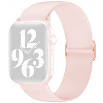 Curea din silicon cu cataramă glisantă pentru Apple Watch 42mm / 41mm / 40mm / 38mm - roz