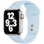 Curea din silicon cu model de flori pentru Apple Watch Ultra 49mm / 46mm / 45mm / 44mm / 42mm - albastru pastelat