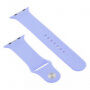 Curea din silicon cu carcasă cu sticlă călită pentru Apple Watch 38mm - violet