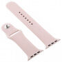 Curea din silicon cu carcasă cu sticlă călită pentru Apple Watch 42mm - oldpink