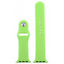 Curea din silicon cu carcasă cu sticlă călită pentru Apple Watch 45mm / 44mm - verde
