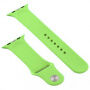 Curea din silicon cu carcasă cu sticlă călită pentru Apple Watch 45mm / 44mm - verde