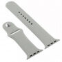 Curea din silicon cu carcasă cu sticlă călită pentru Apple Watch 45mm / 44mm - gri