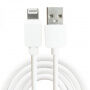 Cablu USB-A / Lightning de sincronizare şi de încărcare, pentru iPhone / iPad / iPod / AirPods - 1 m - alb