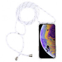 Husă transparentă cu ?nur pentru iPhone 11 Pro - alb