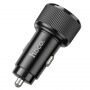 Încărcător auto cu două porturi USB-A Hoco NZ14 Guerrero 36W - neagră