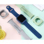 Curea din silicon cu carcasă din silicon pentru Apple Watch 45mm / 44mm - roz deschis