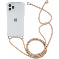 Husă transparentă cu ?nur pentru iPhone 12 Pro Max - auriu