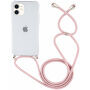 Husă transparentă cu ?nur pentru iPhone 11 - roz auriu