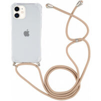 Husă transparentă cu ?nur pentru iPhone 11 - bej