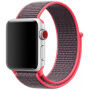 Curea din nailon cu închidere cu arici pentru Apple Watch 42mm / 41mm / 40mm / 38mm - gri ?i roz
