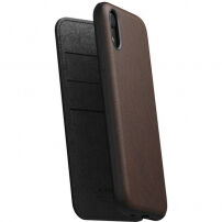 Carcasă Nomad Folio Leather case, pentru Apple iPhone XR - maro