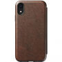 Carcasă Nomad Folio Leather case, pentru Apple iPhone XR - maro