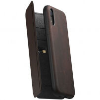 Carcasă Nomad Folio Leather Tri-Fold, pentru Apple iPhone XR - maro