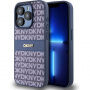 Carcasă DKNY Repeat Pattern Tonal Stripe pentru iPhone 15 Pro - albastru închis
