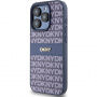 Carcasă DKNY Repeat Pattern Tonal Stripe pentru iPhone 15 Pro - albastru închis
