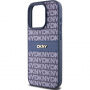 Carcasă DKNY Repeat Pattern Tonal Stripe pentru iPhone 15 Pro - albastru închis