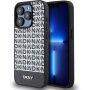 Carcasă DKNY Repeat Pattern Bottom Stripe cu MagSafe pentru iPhone 13 Pro Max - negru