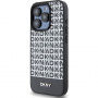 Carcasă DKNY Repeat Pattern Bottom Stripe cu MagSafe pentru iPhone 13 Pro Max - negru