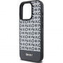 Carcasă DKNY Repeat Pattern Bottom Stripe cu MagSafe pentru iPhone 13 Pro Max - negru