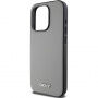 Carcasă DKNY Silver Metal Logo cu MagSafe pro iPhone 15 Pro - gri