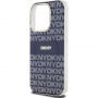 Carcasă DKNY Repeat Pattern Tonal Stripe cu MagSafe pentru iPhone 15 Pro - albastru închis