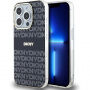 Carcasă DKNY Repeat Pattern Tonal Stripe cu MagSafe pentru iPhone 15 Pro - negru