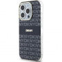 Carcasă DKNY Repeat Pattern Tonal Stripe cu MagSafe pentru iPhone 15 Pro - negru