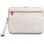 Geantă laptop DKNY Checkered Pattern and Stripe pentru iPad de cel mult 13" / MacBook de cel mult 14" - roz
