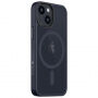 Husă transparentă Tactical Hyperstealth cu MagSafe pentru iPhone 13 mini - albastru închis