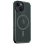 Husă transparentă Tactical Hyperstealth cu MagSafe pentru iPhone 13 mini - măsliniu