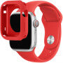 Curea din silicon cu carcasă din silicon pentru Apple Watch 45mm / 44mm - ro?u